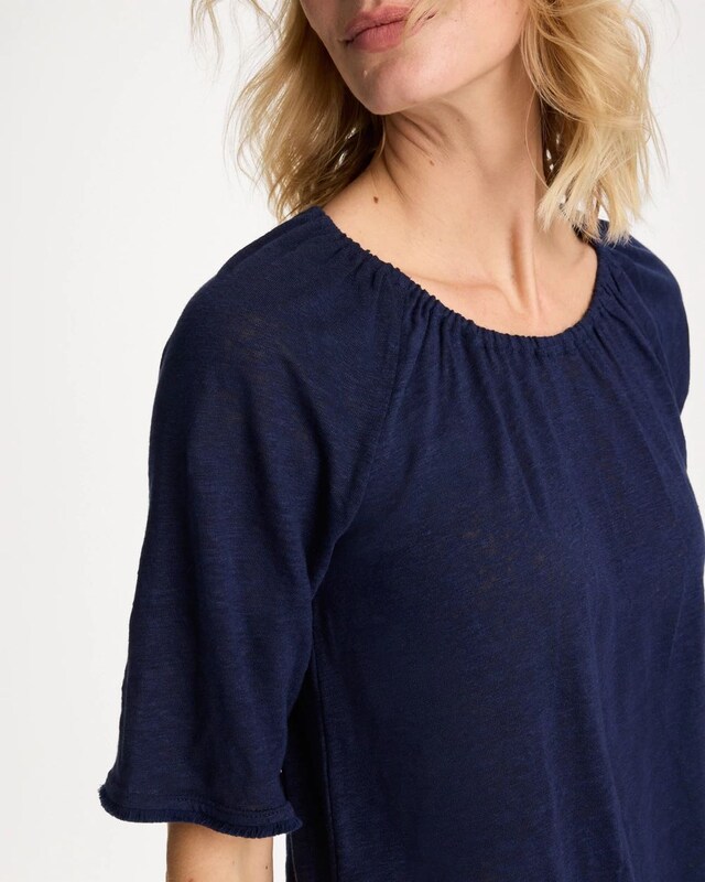 Linen Fringed Tee - image 4